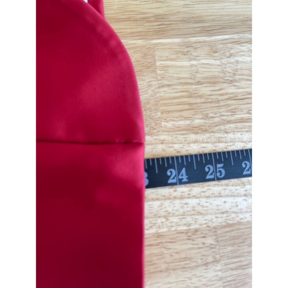 ABS Collection Allen Schwartz Red Satin Blazer Jacket Women's Size 8 - Picture 11 of 14